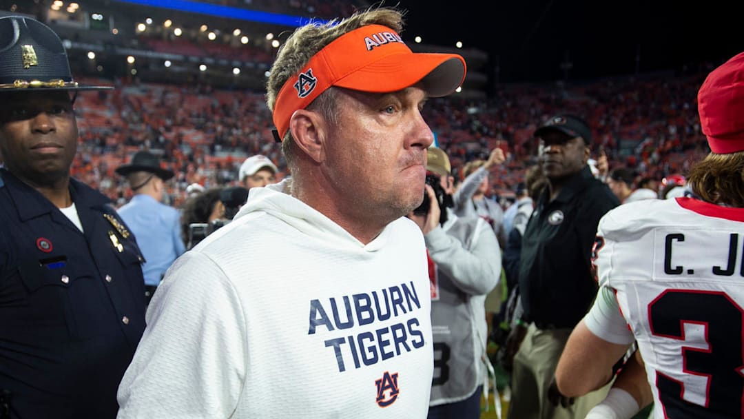 Auburn Tigers head coach Hugh Freeze was understandably upset following his team's 20-10 loss to the Georgia Bulldogs.