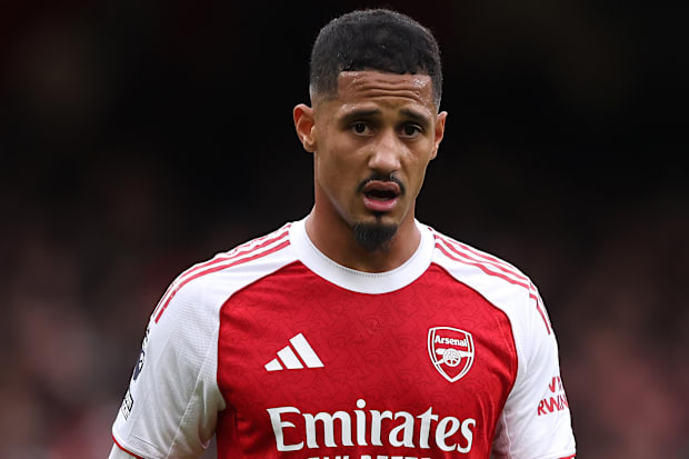 William Saliba looking slightly haunted.