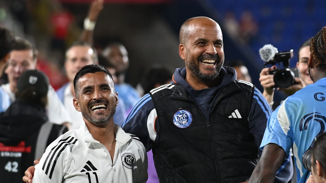 Maxi Moralez and Pascal Jansen of NYCFC