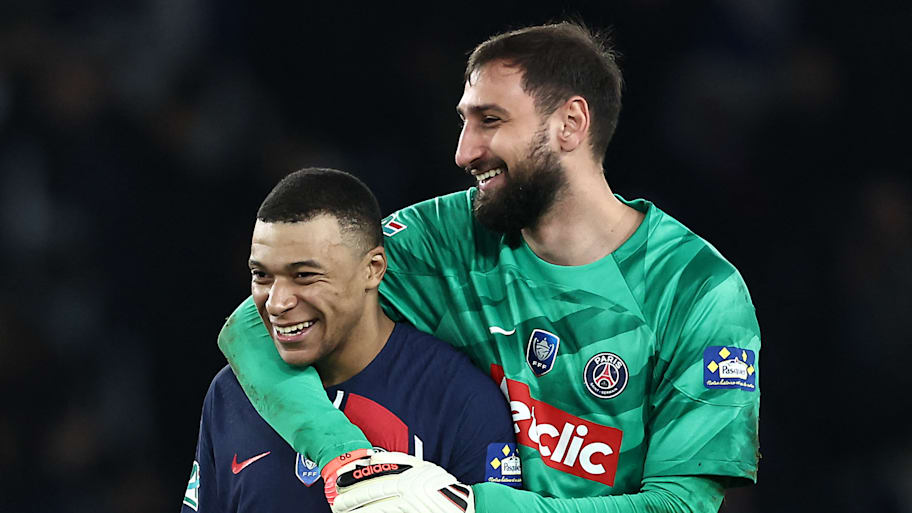 Gianluigi Donnarumma and Kylian Mbappe. 