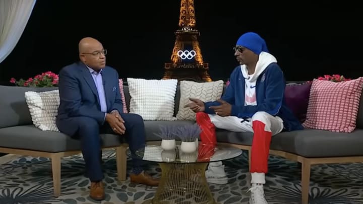 Mike Tirico and Snoop Dogg discuss Team USA Basketball on ‘Primetime in Paris.'