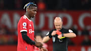 Pogba dopo il rosso contro il Liverpool 