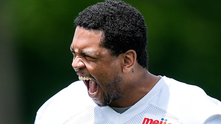 Detroit Lions defensive end Marcus Davenport (92). | Junfu Han / USA TODAY NETWORK via Imagn Images