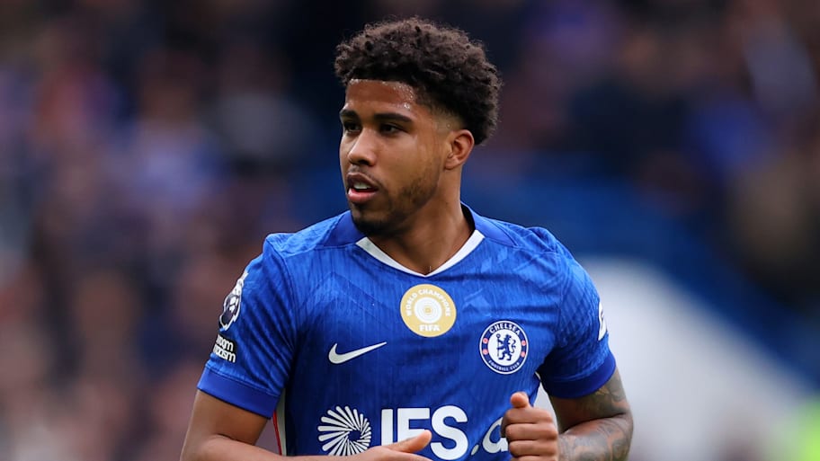 Andrey Santos in action for Chelsea.