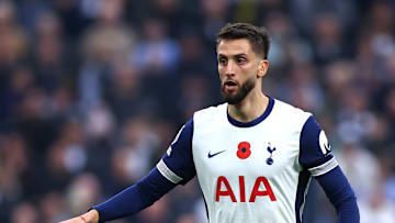 Rodrigo Bentancur in action vs Aston Villa