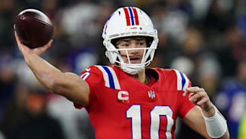 New England Patriots quarterback Drake Maye