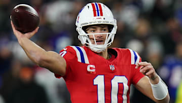 New England Patriots quarterback Drake Maye