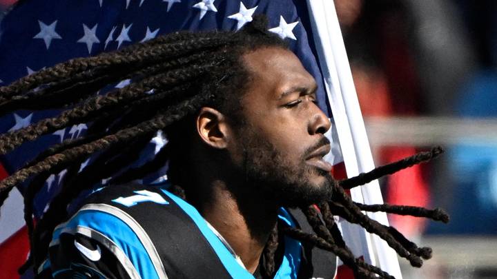 Former Seattle Seahawks linebacker Jadeveon Clowney runs onto the field