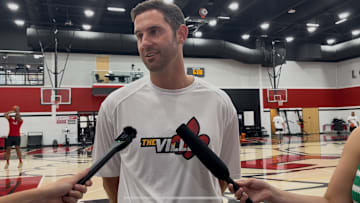 Former Louisville forward and 'The Ville' head coach Luke Hancock