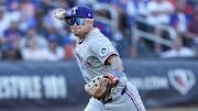 Texas Rangers second baseman Cody Freeman (39) at Citi Field. 