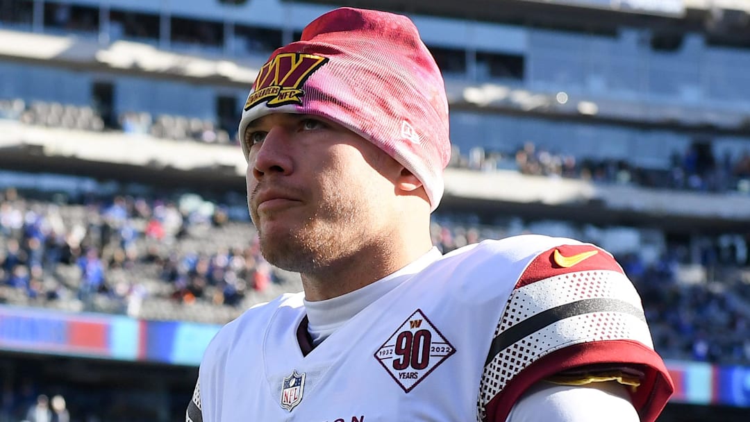 Former Washington Commanders quarterback Taylor Heinicke 