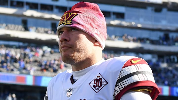 Former Washington Commanders quarterback Taylor Heinicke 