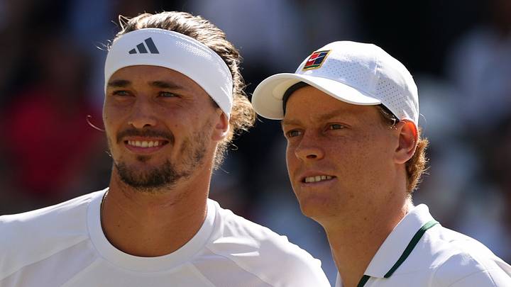 Alexander Zverev and Jannik Sinner pose for a picture