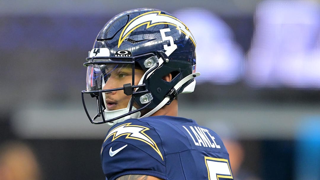 Los Angeles Chargers quarterback Trey Lance Los Angeles Chargers quarterback Trey Lance