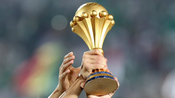 Le trophée de la Coupe d'Afrique des Nations. Le trophée de la Coupe d'Afrique des Nations.