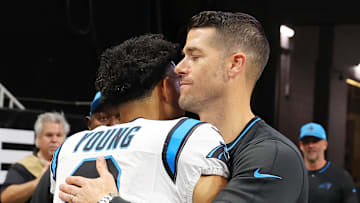 Dave Canales and Bryce Young
