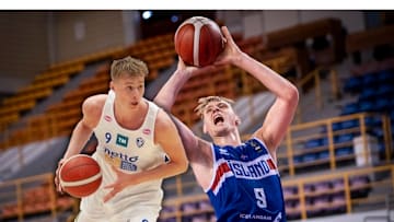 Nebraska freshman Fidrik Leo Curtis playing for Iceland