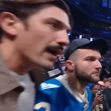 Cam Skattebo got in on the action during Monday Night Raw. 