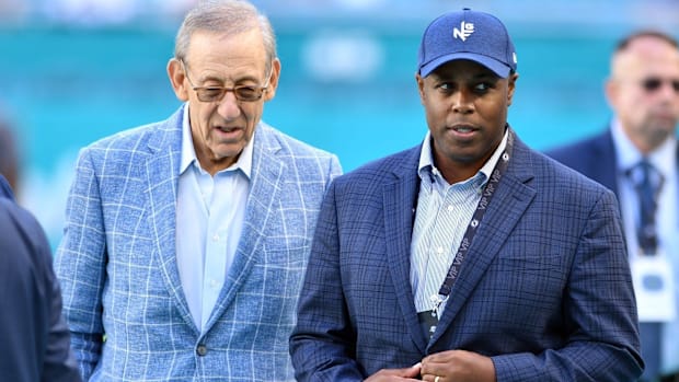 Dolphins owner Stephen Ross and general manager Chris Grier