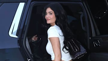 Kylie Jenner Is Seen Trying Out the Booster Pro at The Medicube Pop-Up