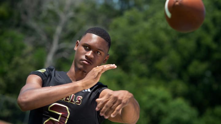 George County quarterback Deuce Knight, photographed in Ridgeland, Miss., Aug. 10, 2024, is a member of the 2024 Clarion Ledger Dandy Dozen.