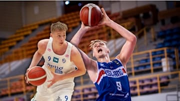 Nebraska freshman Fidrik Leo Curtis playing for Iceland
