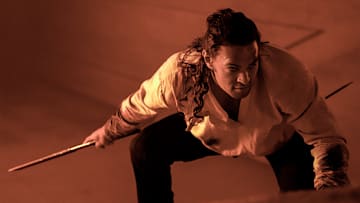 JASON MOMOA as Duncan Idaho in Warner Bros. Pictures and Legendary Pictures’ action adventure “DUNE,” a Warner Bros. Pictures release. Courtesy of Warner Bros. Pictures and Legendary Pictures, Chiabella James