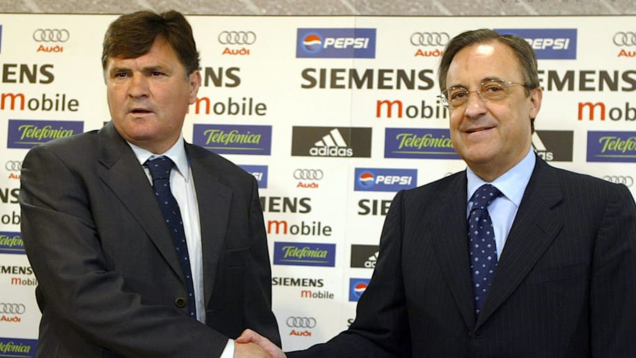 Jose Antonio Camacho and Florentino Perez.