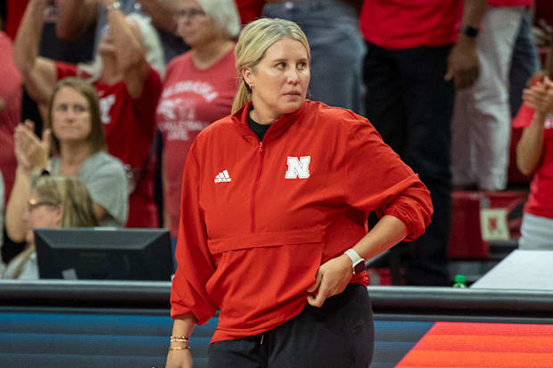 Nebraska Volleyball Head Coach Dani Busboom Kelly is off to a 2-0 start at Nebraska.