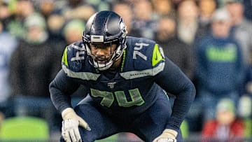 Seattle Seahawks offensive tackle George Fant
