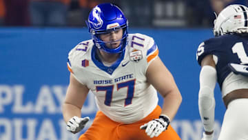 Boise State Broncos offensive tackle Kage Casey.