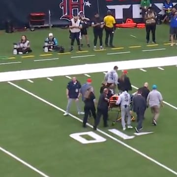 Grant DuBose was carted off 