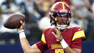 Washington Commanders quarterback Jayden Daniels
