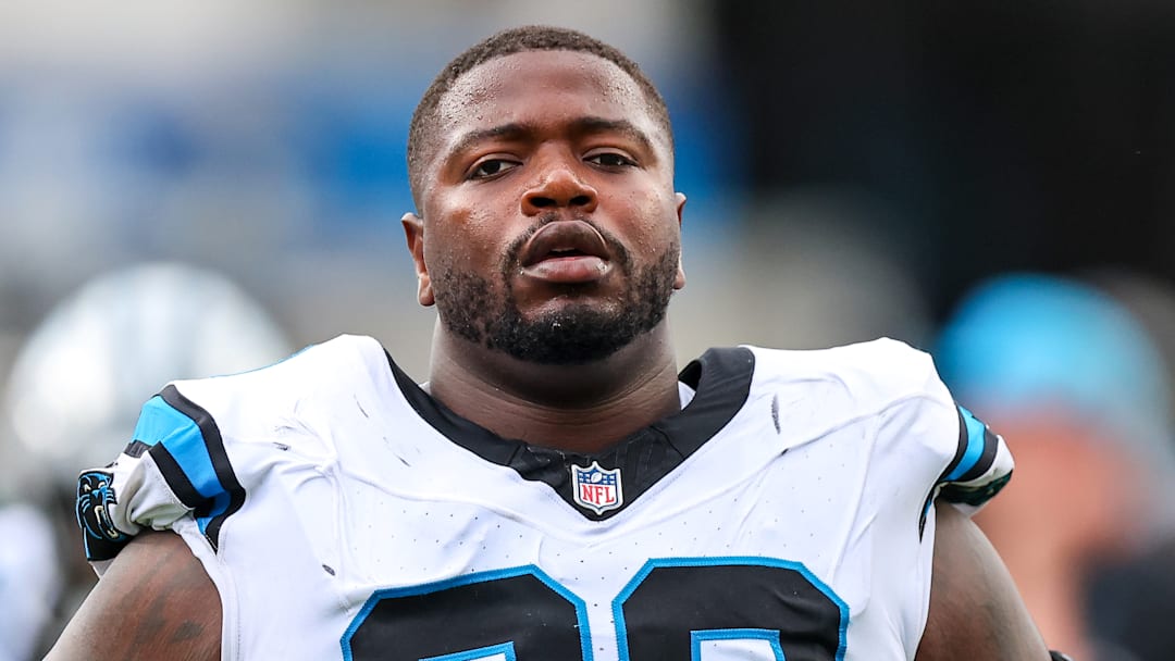 Carolina Panthers offensive lineman Damien Lewis