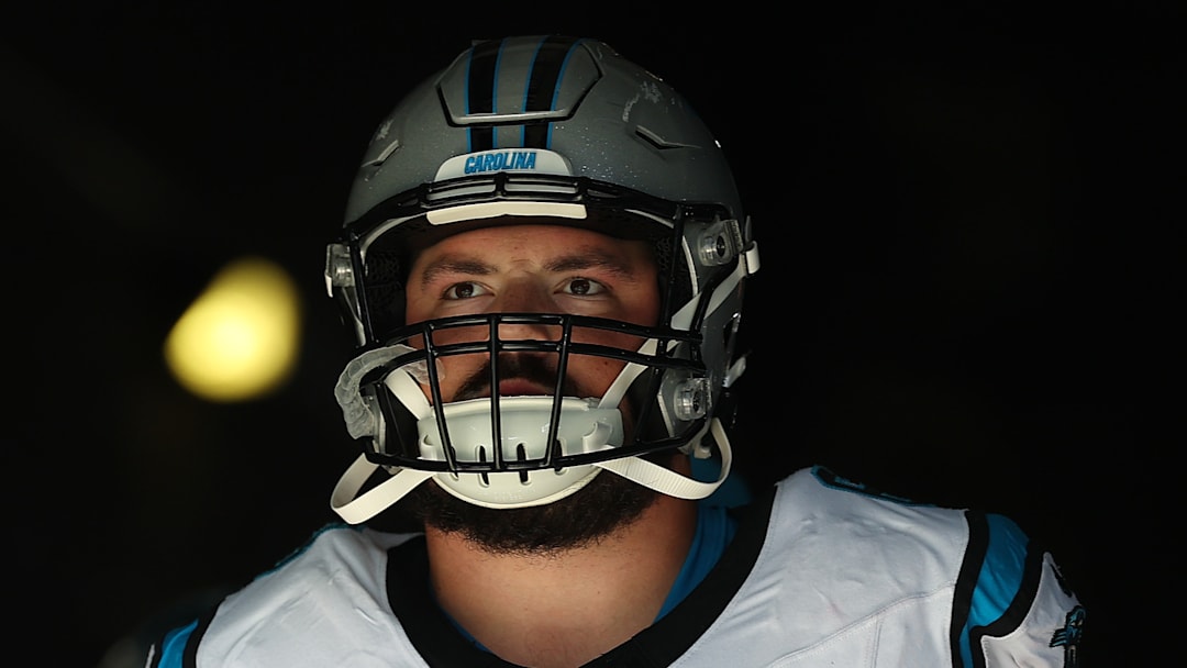 Carolina Panthers offensive lineman Austin Corbett