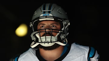 Carolina Panthers offensive lineman Austin Corbett