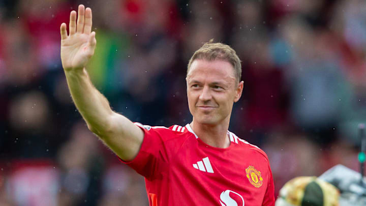 Jonny Evans played his last game for Man Utd in May.