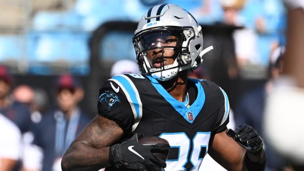 Carolina Panthers wide receiver Terrace Marshall Jr. (88) after making a catch. Bob Donnan-USA TODAY Sports