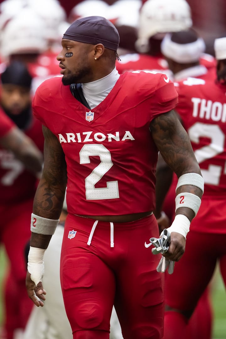 Arizona Cardinals linebacker Mack Wilson Sr. against the Chicago Bears  at State Farm Stadium. 