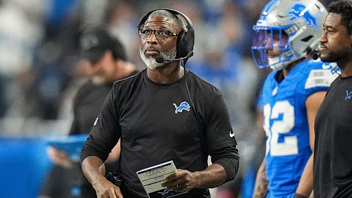 Detroit Lions defensive coordinator Aaron Glenn. Detroit Lions defensive coordinator Aaron Glenn.