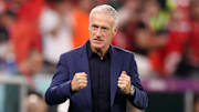 Didier Deschamps avec l'équipe de France