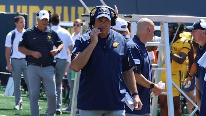 West Virginia University head coach Rich Rodriguez