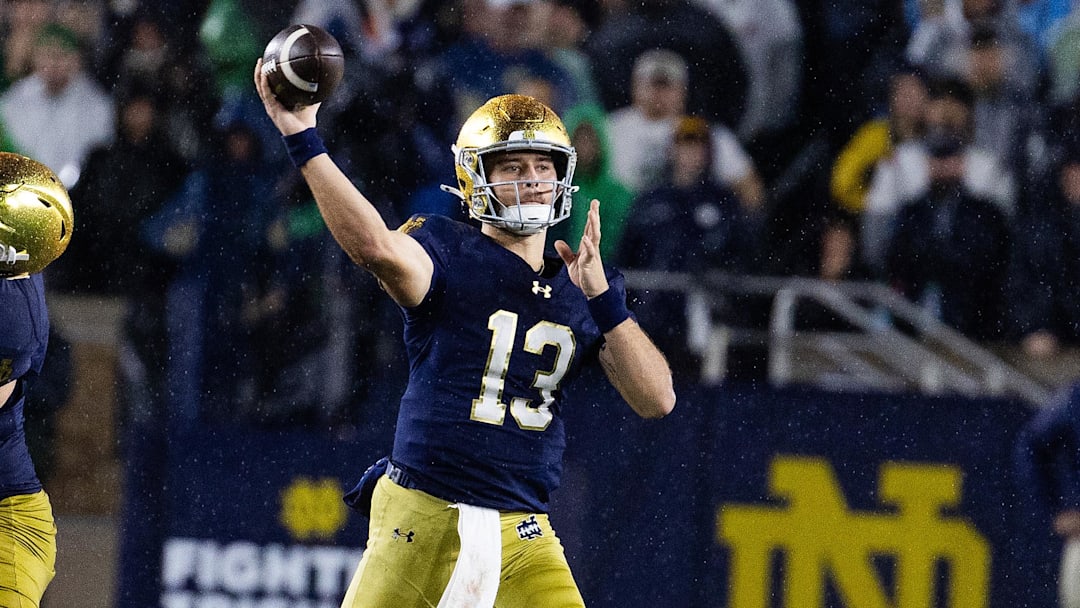 After an impressive first season as Notre Dame's starting quarterback, CJ Carr is eyeing a deep playoff run.