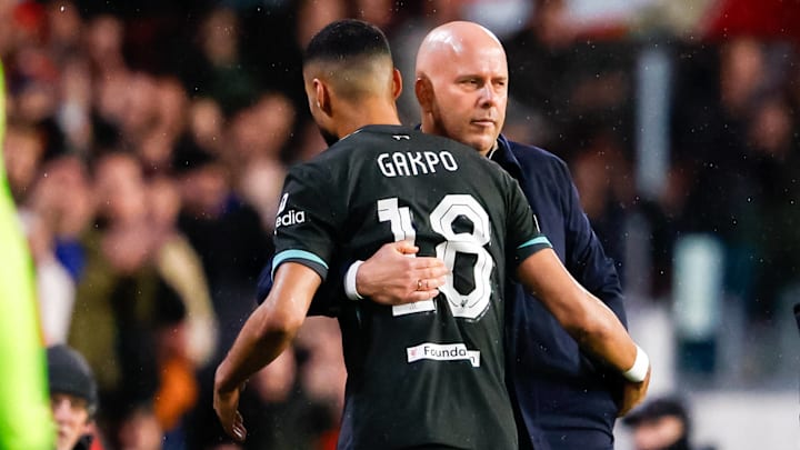 Arne Slot announced Cody Gakpo could miss the Wolves game after picking up a knock against Everton. Arne Slot announced Cody Gakpo could miss the Wolves game after picking up a knock against Everton.