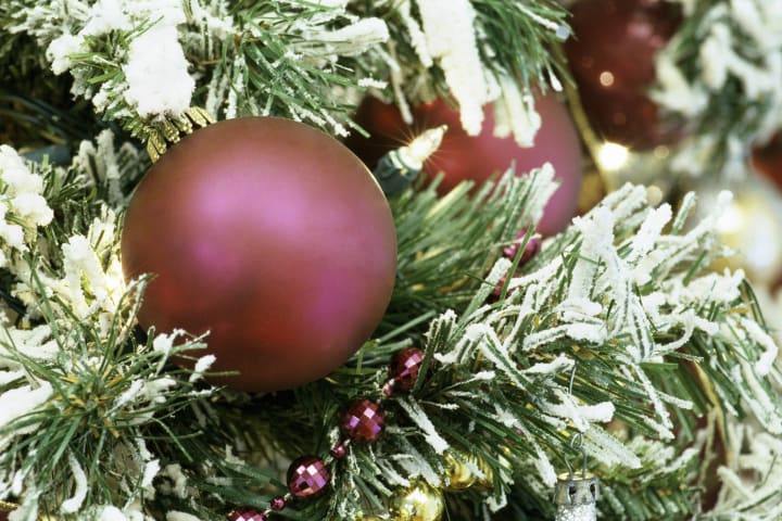 A Christmas tree ornament is pictured