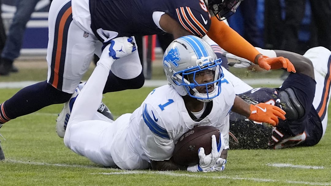 Detroit Lions wide receiver Jameson Williams (1).
