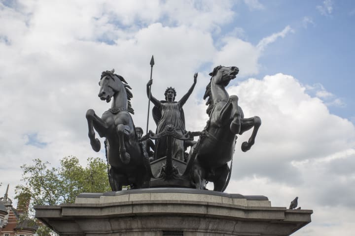 Thomas Thornycroft’s statue of Boudica.