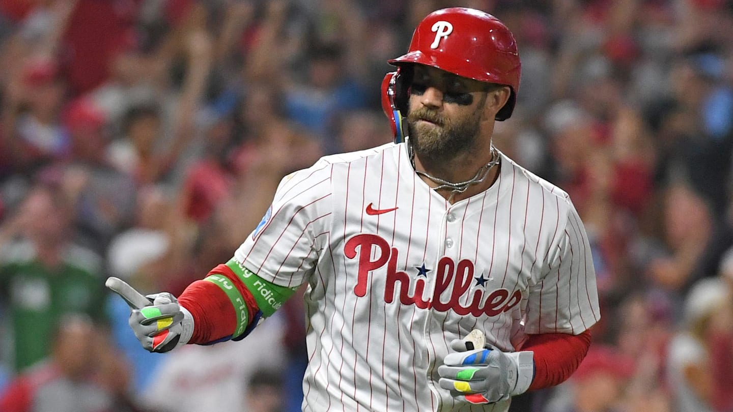 Phillies Bryce Harper Hits Two 440-Foot Homers in 12-7 Win