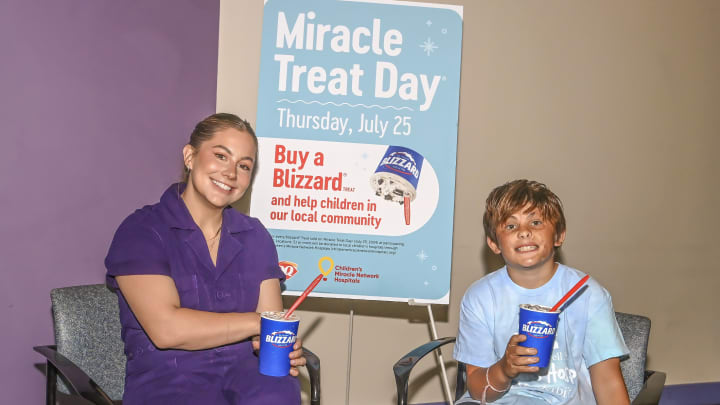 Olympian Shawn Johnson East supports children in her local community by partnering with Dairy Queen on Miracle Treat Day