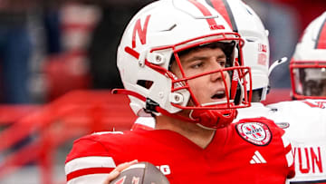 Nebraska Cornhuskers quarterback Chubba Purdy (12)